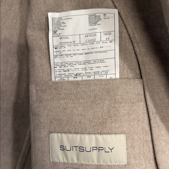 Suitsupply Tan Lightweight Shirt Jacket - Picture 7 of 7